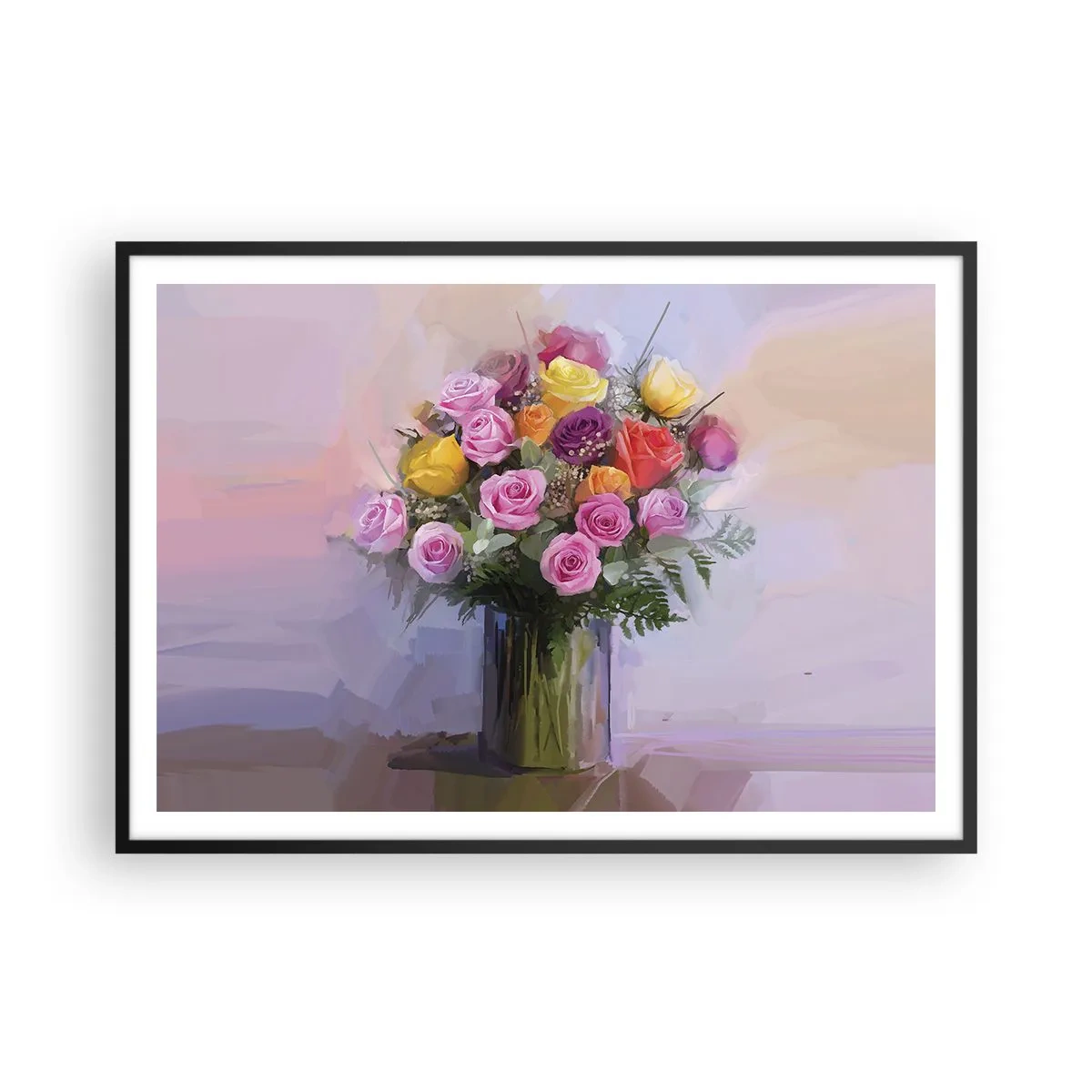 Plagát v čiernom ráme - Zachytená krása - 100x70 cm