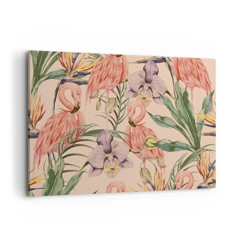 Obraz na plátne - Ružový balet v kvetoch - 120x80 cm