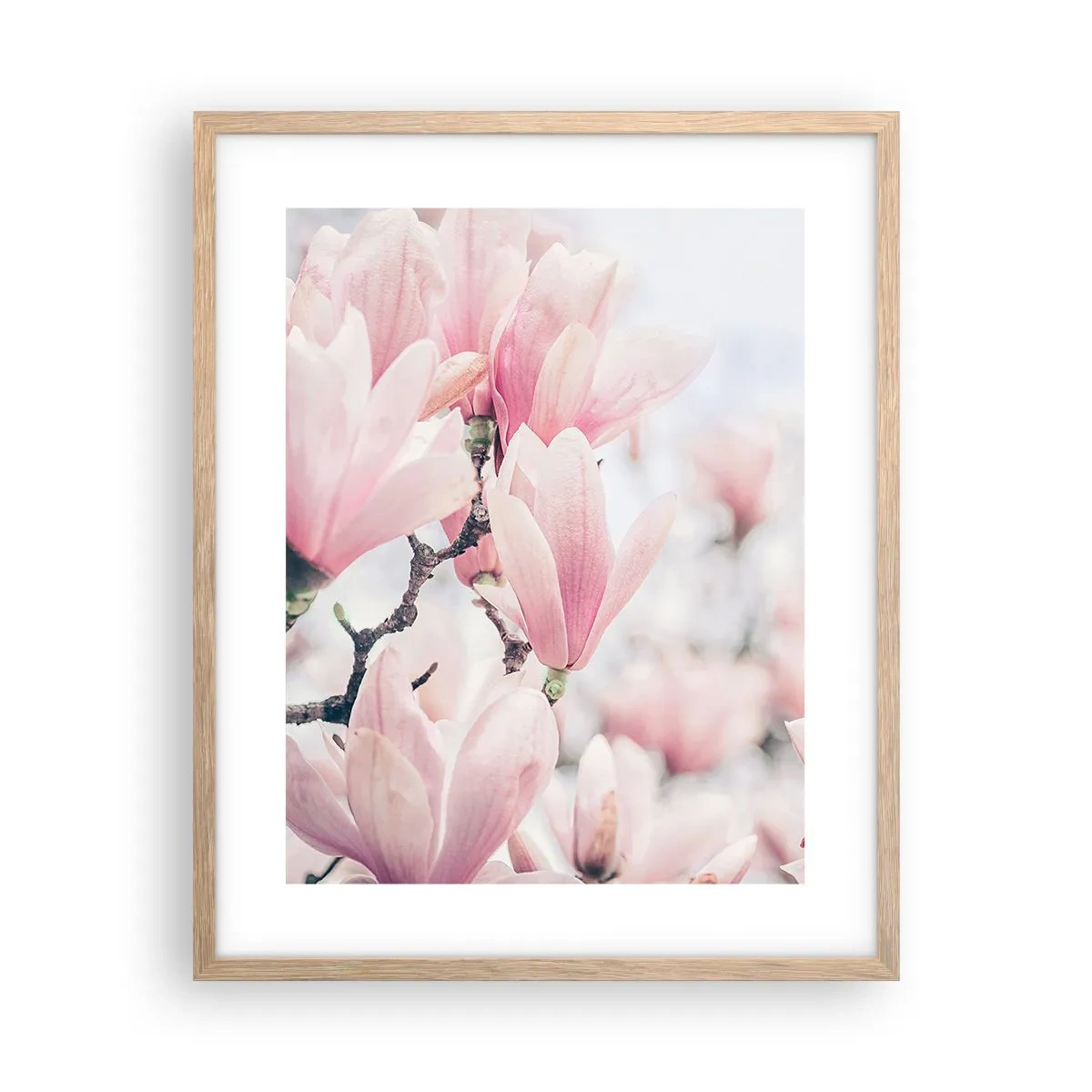 Plagát v ráme zo svetlého duba - Ideál jemnosti - 40x50 cm