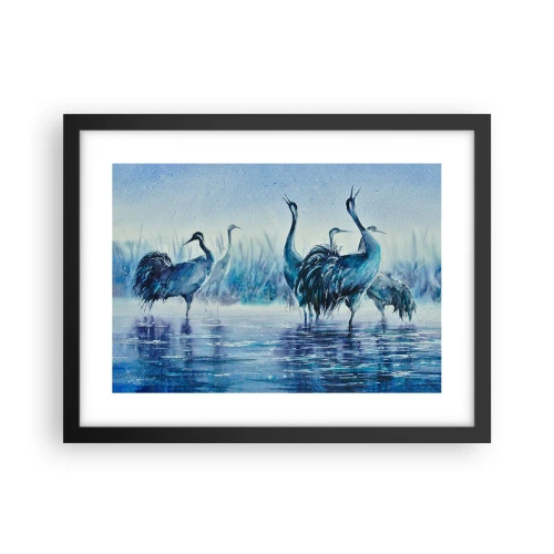 Plagát v čiernom ráme - Ranné stretnutie - 40x30 cm