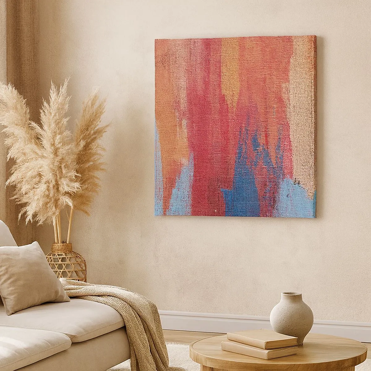 Obraz na plátne - Stekať dúhou - 30x30 cm