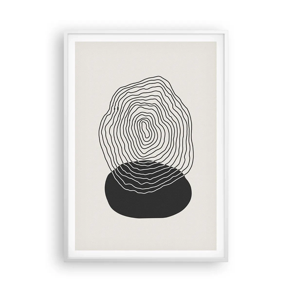 Plagát v bielom ráme - Trvanie a kmitanie - 70x100 cm