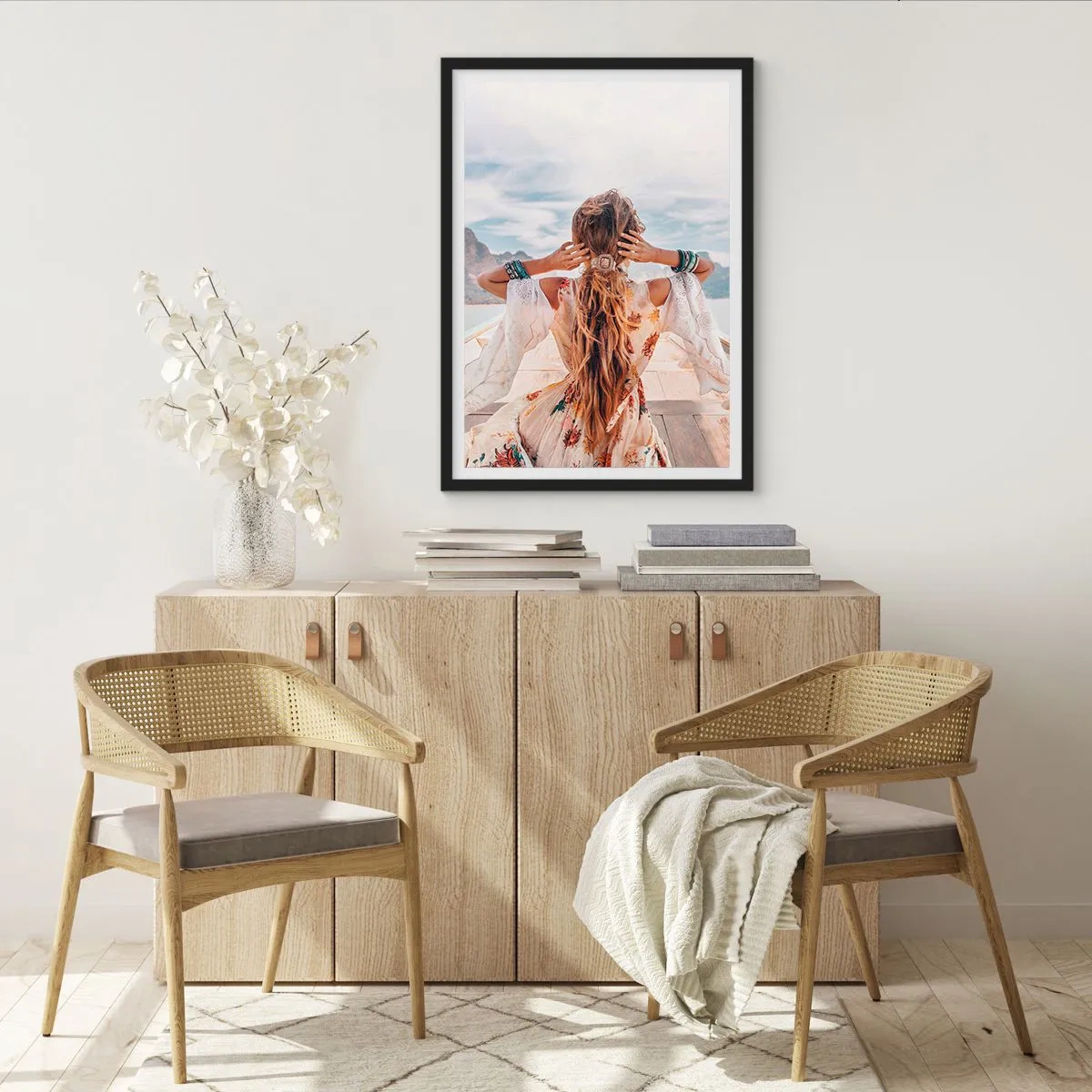 Plagát v čiernom ráme - Na ceste ku šťastiu - 61x91 cm