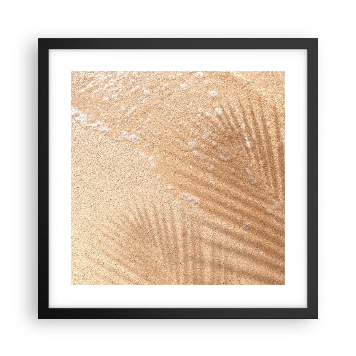 Plagát v čiernom ráme - Tieň horúceho leta - 40x40 cm