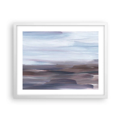 Plagát v bielom ráme - Živly: voda - 50x40 cm