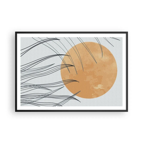 Plagát v čiernom ráme - Vždy ku slnku - 100x70 cm