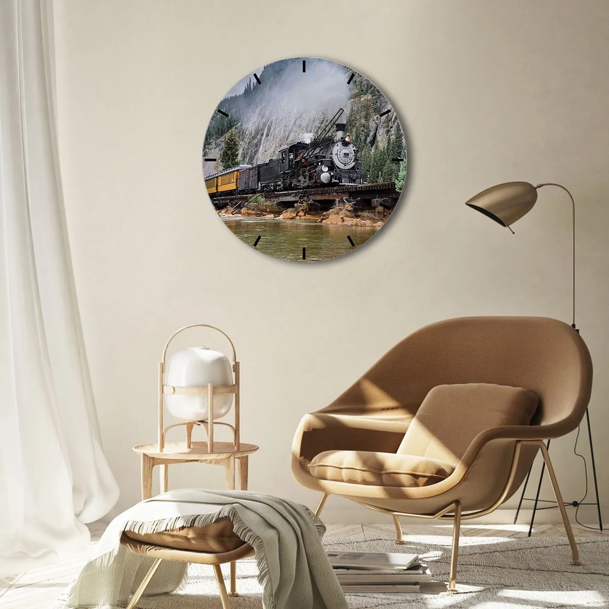 Nástenné hodiny - A kam to? Kam? - 40x40 cm