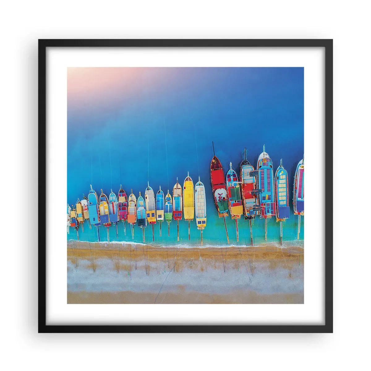 Plagát v čiernom ráme - Z vtáčej perspektívy - 50x50 cm