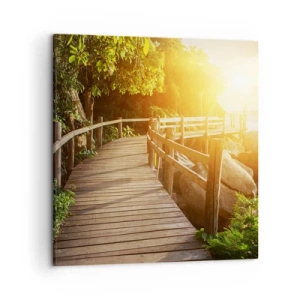 Obraz na plátne - Ďalšia zákruta, ďalšie zázraky - 50x50 cm