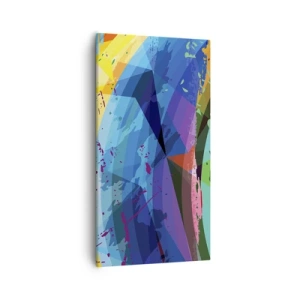 Obraz na plátne - Farebné závraty - 55x100 cm