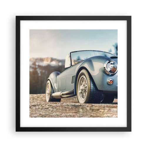 Plagát v čiernom ráme - Pretože na štýle záleží - 40x40 cm