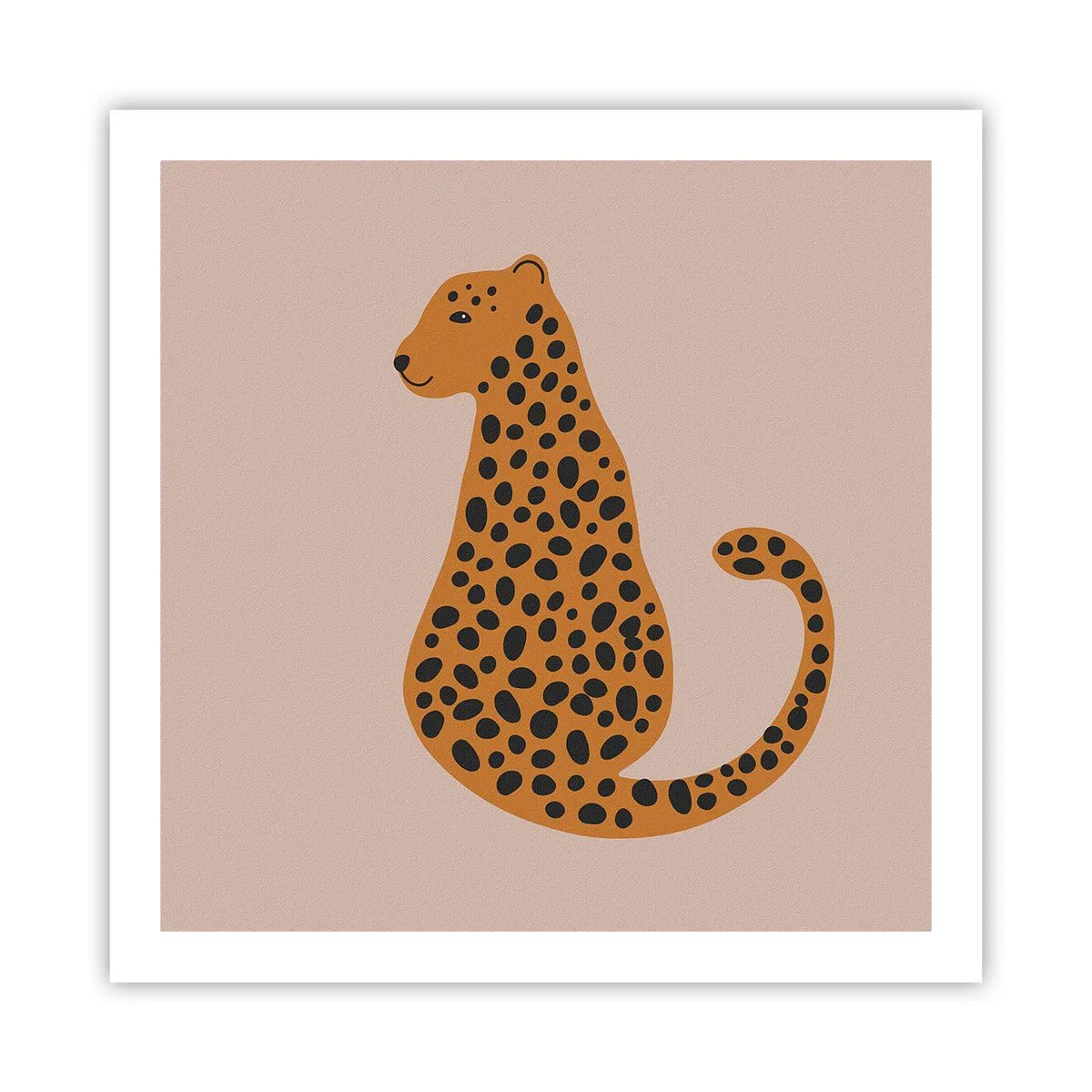 Plagát - Leopardný vzor je v móde - 60x60 cm