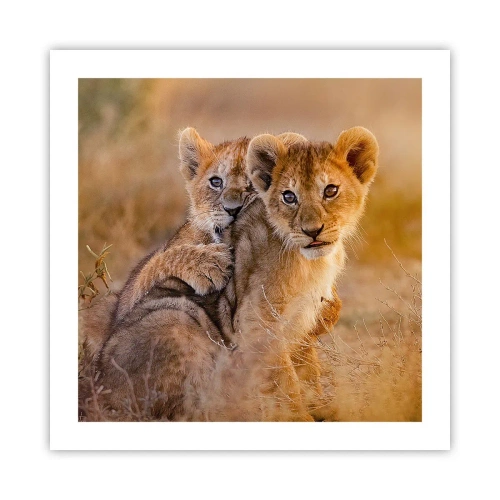 Plagát - Nevyrušovať! Hrajme sa - 50x50 cm