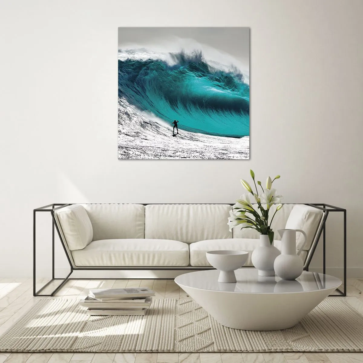 Obraz na skle - Výzva prijatá - 70x70 cm