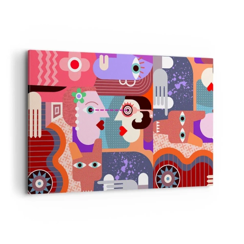 Obraz na plátne - Tvárou v tvár - 120x80 cm