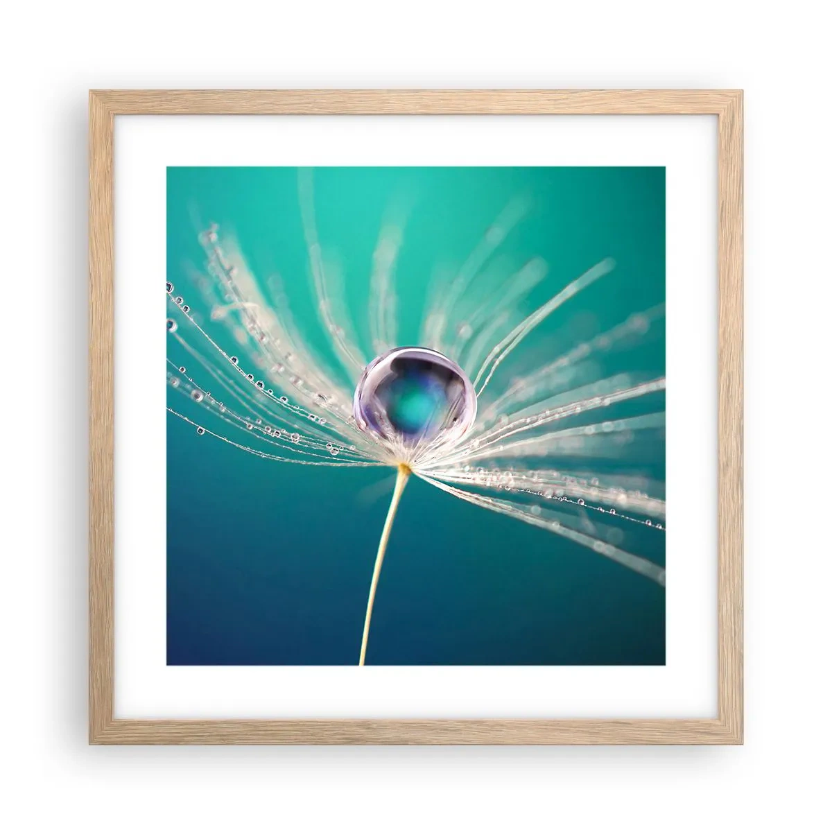 Plagát v ráme zo svetlého duba - Mystický okamih - 40x40 cm