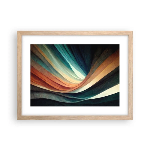 Plagát v ráme zo svetlého duba - Utkané z farieb - 40x30 cm