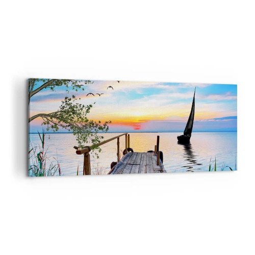 Obraz na plátne - Dobrý večer - 100x40 cm