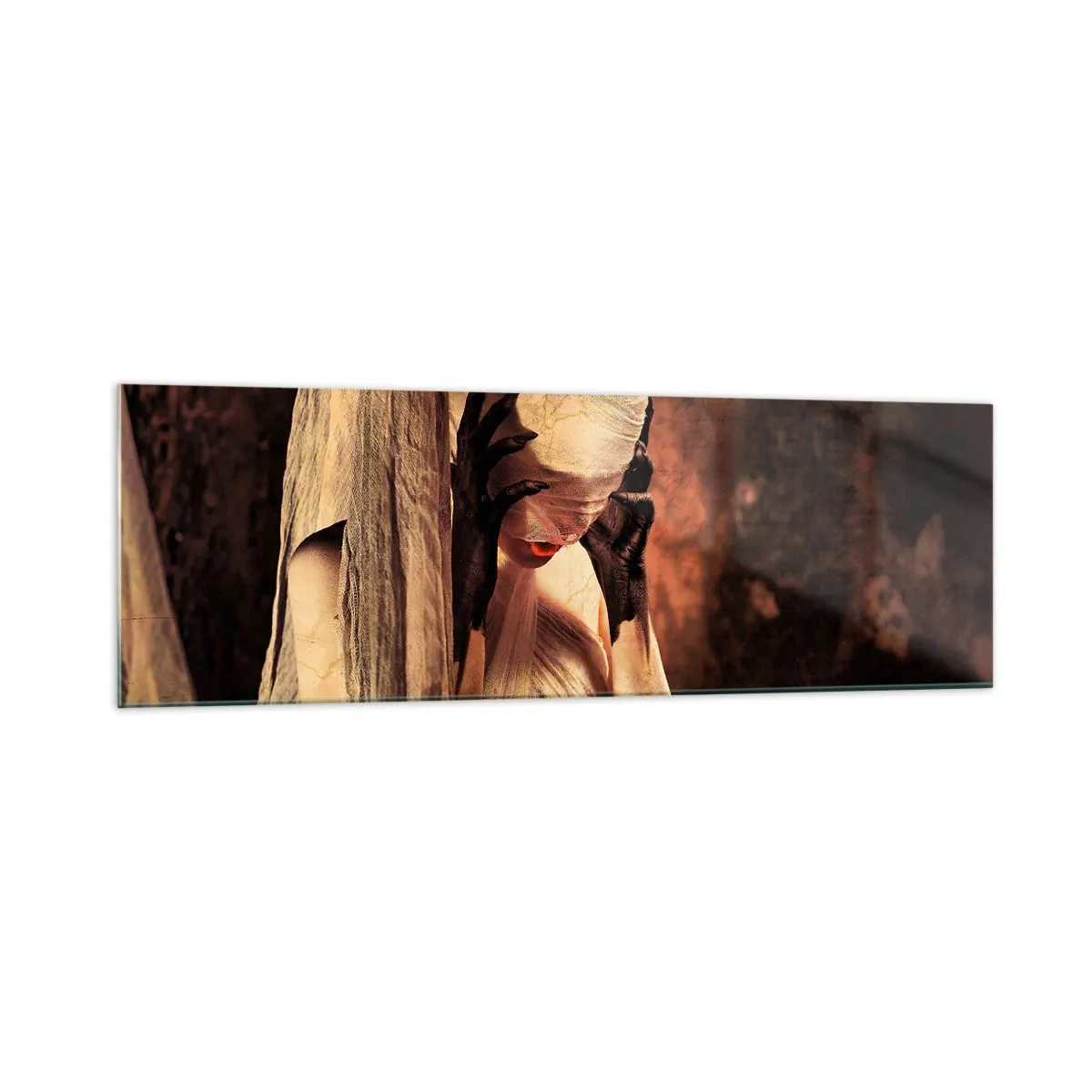 Obraz na skle - Medzi dobrom a zlom - 160x50 cm