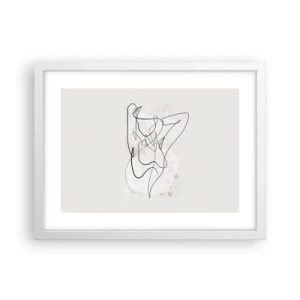 Plagát v bielom ráme - Umenie zvádzania - 40x30 cm