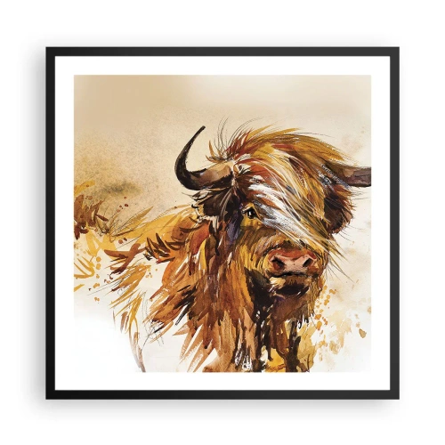 Plagát v čiernom ráme - Pýcha lovca - 60x60 cm