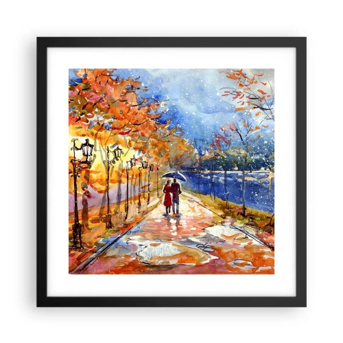 Plagát v čiernom ráme - Spoločne k hranici času - 40x40 cm