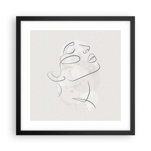 Plagát v čiernom ráme - Náčrt sna - 40x40 cm