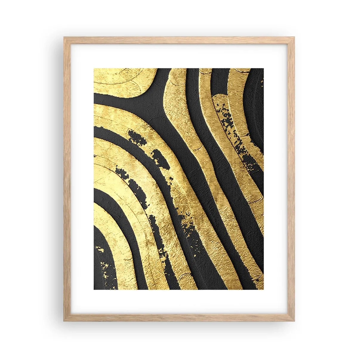 Plagát v ráme zo svetlého duba - Všetko plynie - 40x50 cm