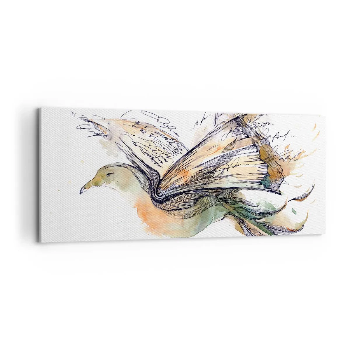 Obraz na plátne - Na krídlach poézie - 100x40 cm