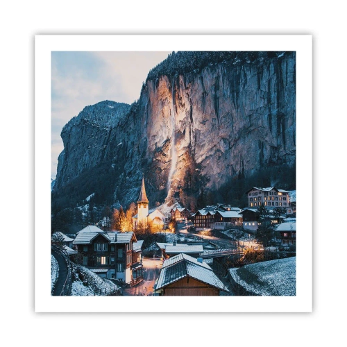 Plagát - Svetlý duch zimy - 60x60 cm
