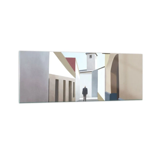 Obraz na skle - Slnečná prechádzka - 140x50 cm