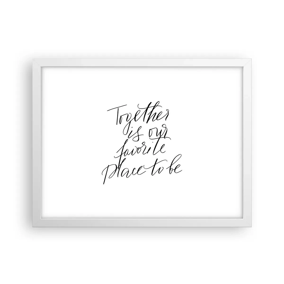 Plagát v bielom ráme - Cítite to tiež? - 40x30 cm