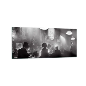 Obraz na skle - V jazzovej atmosfére - 120x50 cm