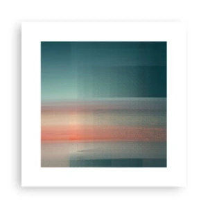 Plagát - Abstrakcia: vlny svetla - 30x30 cm