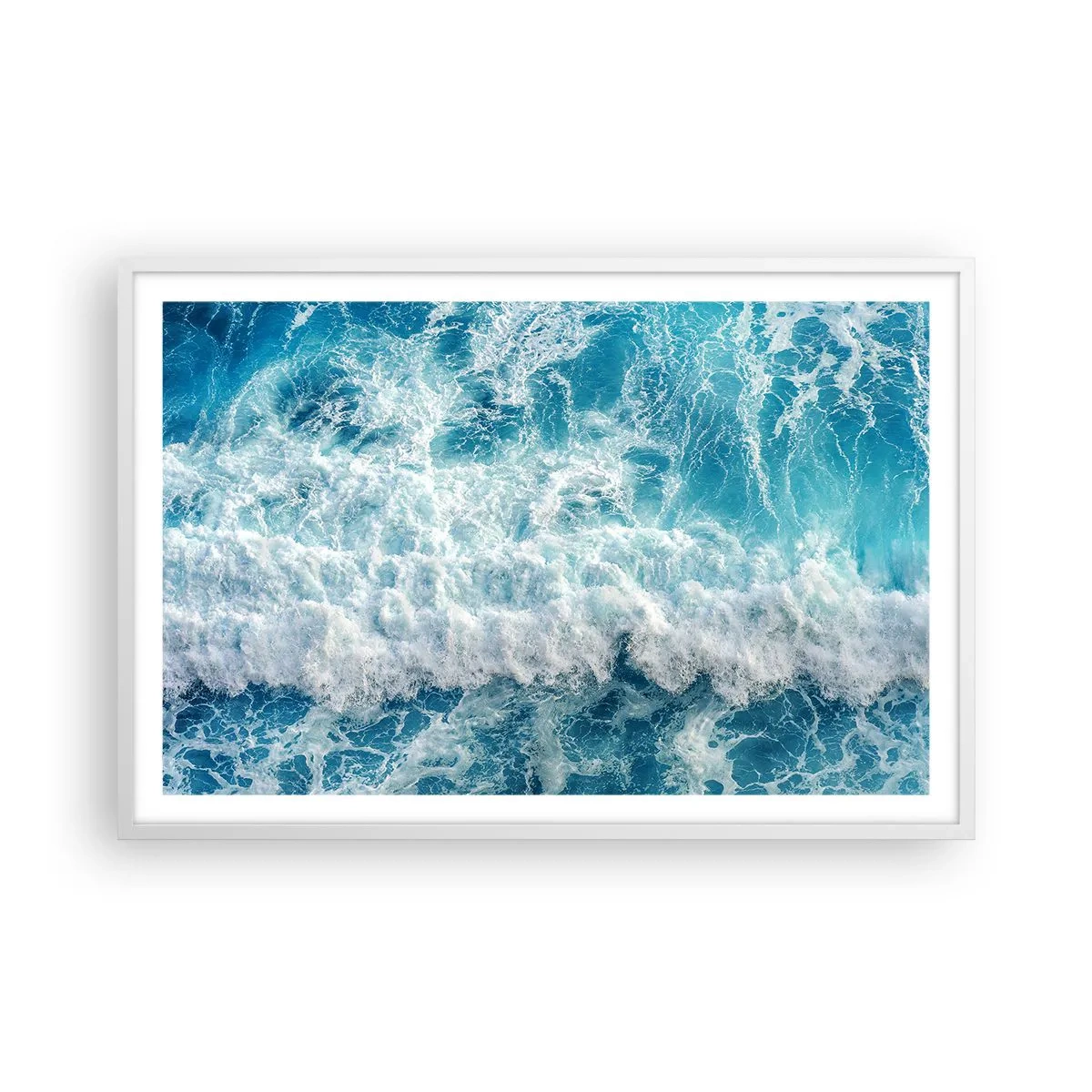 Plagát v bielom ráme - Radostne a skákavo - 91x61 cm