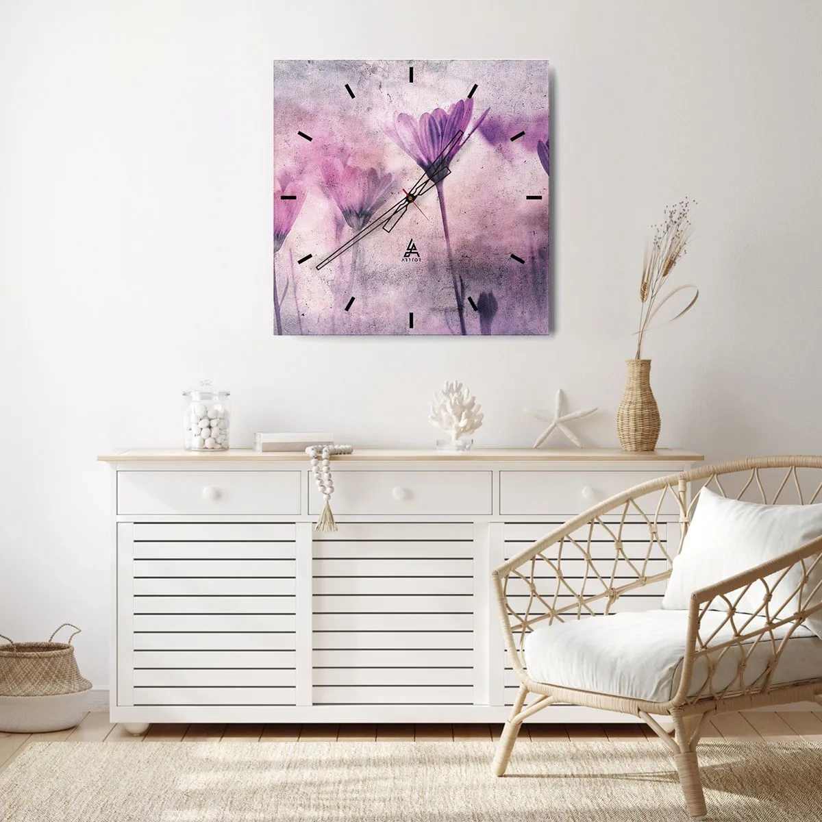Nástenné hodiny - Sen kvetov - 30x30 cm