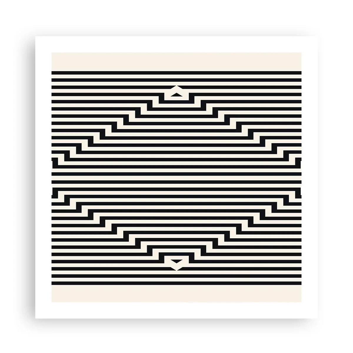 Plagát - Geometrická ilúzia - 60x60 cm