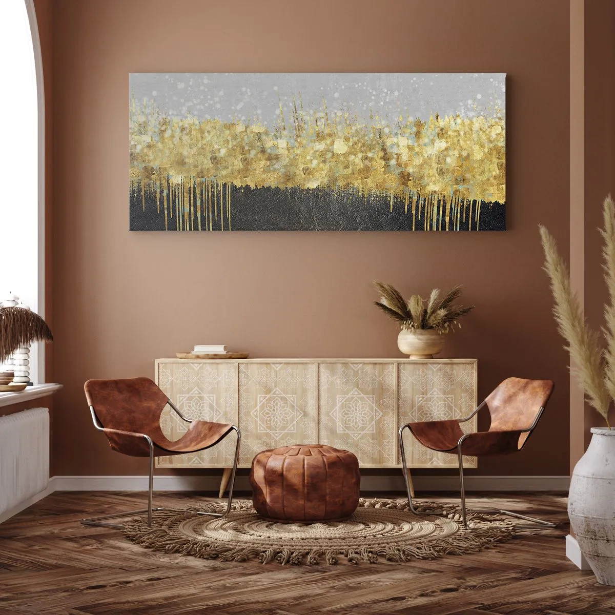 Obraz na plátne - Dovnútra a nahor - 100x40 cm