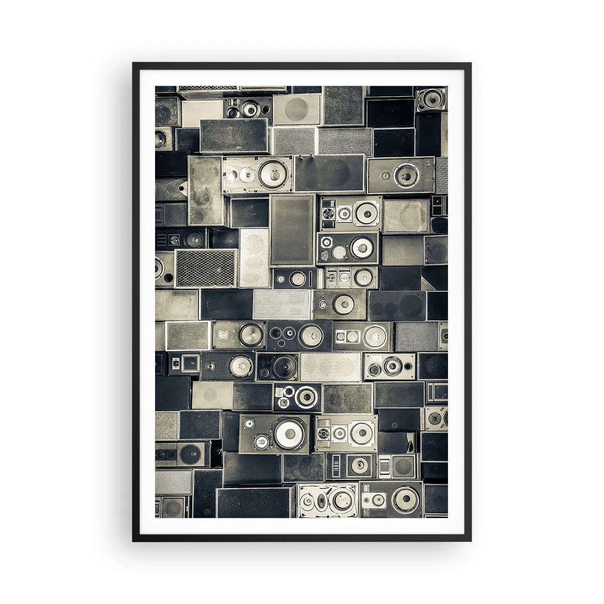 Plagát v čiernom ráme - A všetko je v pohode - 70x100 cm