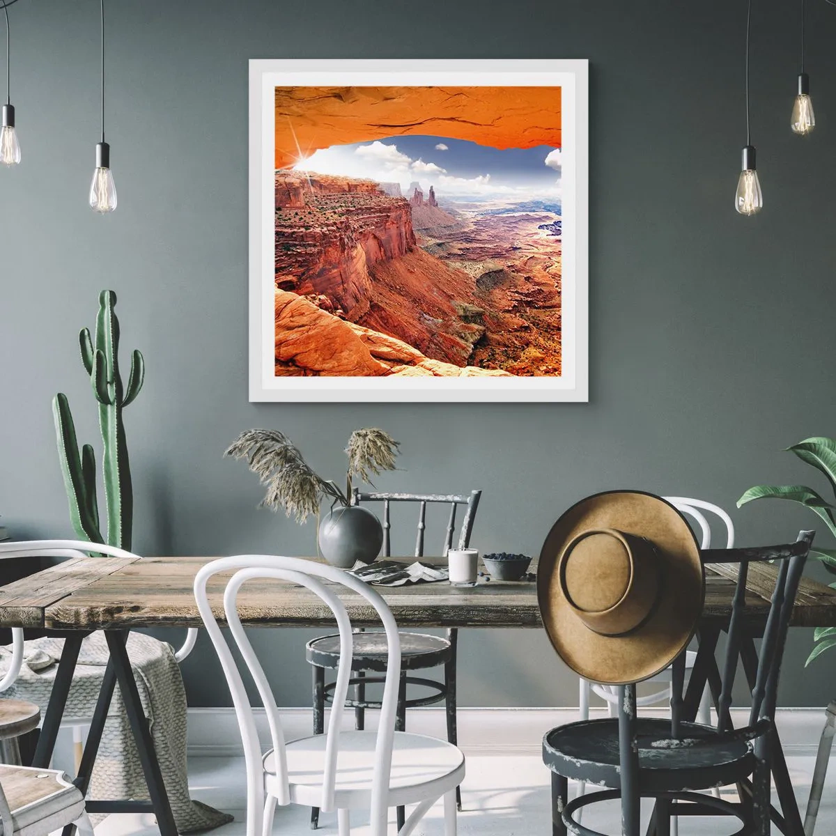 Plagát v bielom ráme - Vytesané samotnou prírodou - 30x30 cm