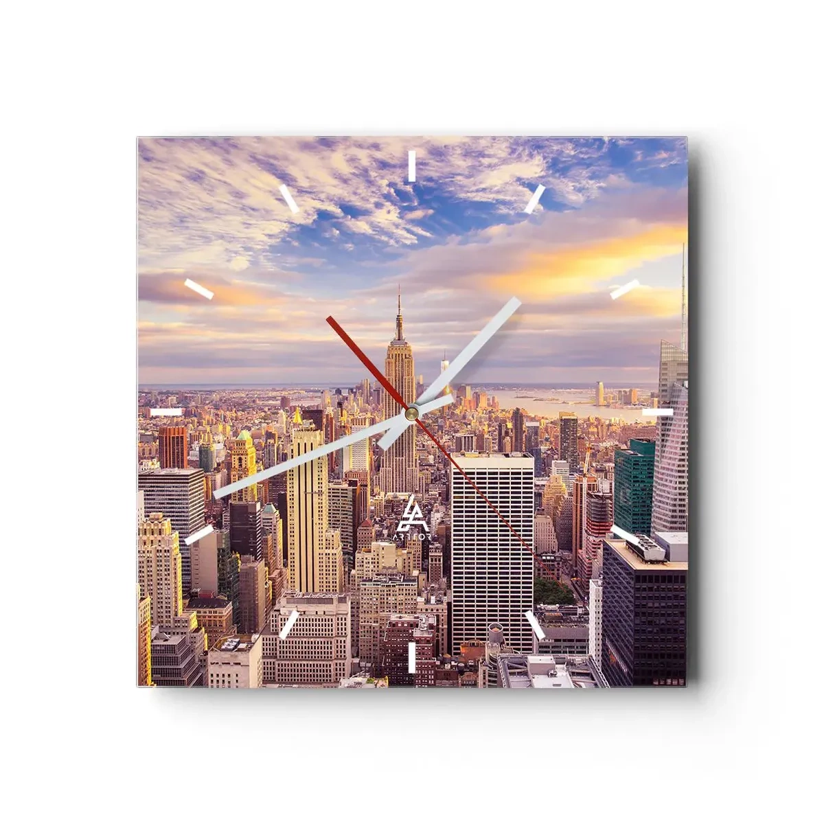 Nástenné hodiny - Dosiahnuť samotné oblaky - 30x30 cm