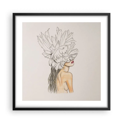 Plagát v čiernom ráme - Vrchol krásy - 50x50 cm