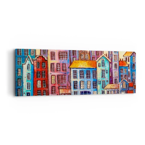 Obraz na plátne - Mesto ako z rozprávky - 90x30 cm