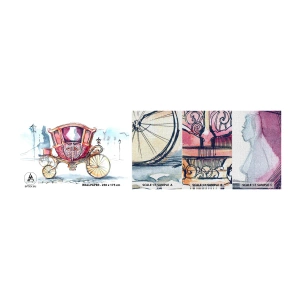 Vzorka fototapety Premium Canvas - Na svadbu alebo na ples? - Pre deti, Preprava, Výlet - 100x30 cm