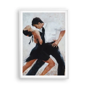 Plagát v bielom ráme - Tango mojich túžob a snov - 70x100 cm