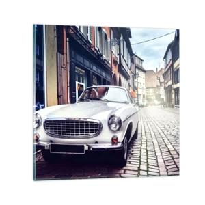 Obraz na skle - Minulosť je dnes - 70x70 cm