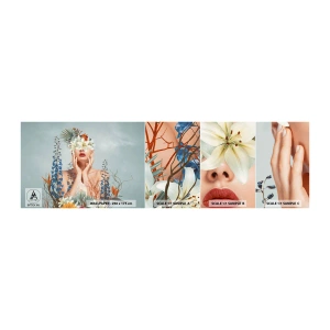 Vzorka Fototapeta Standard Eco - Žena – kvetina - Abstrakcia, Žena, Kvety - 100x30 cm