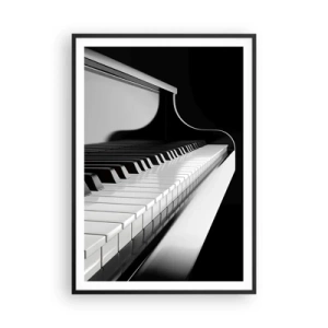 Plagát v čiernom ráme - Harmónia tvarov a farieb - 70x100 cm