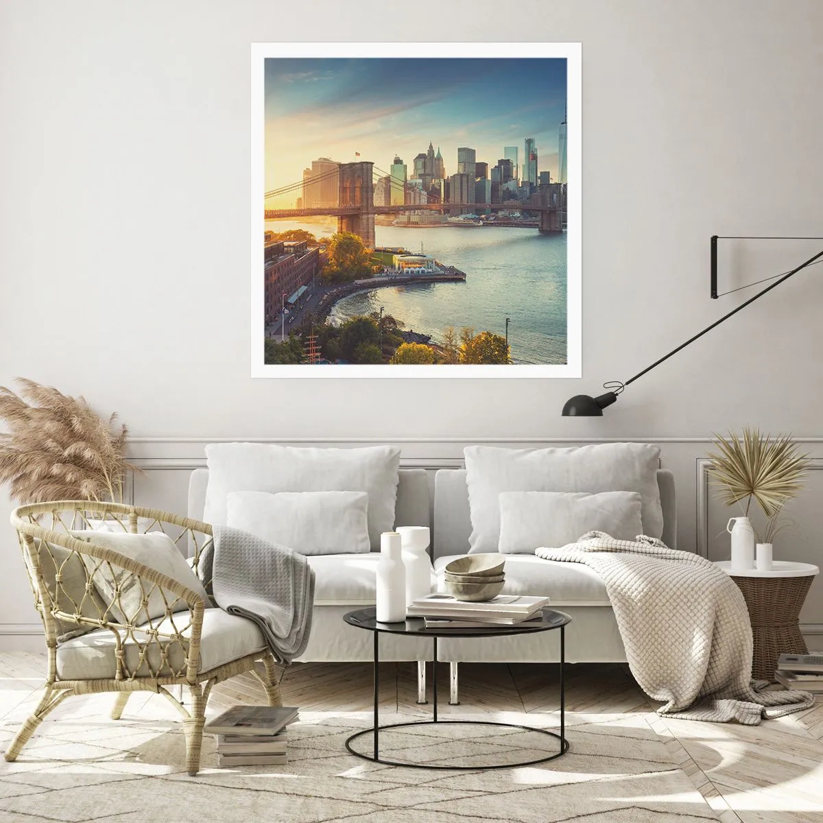 Plagát - Svitanie veľkomesta - 50x50 cm