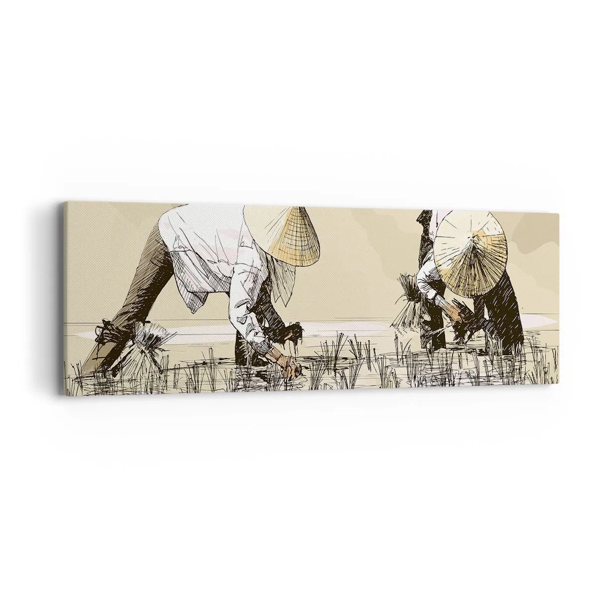 Obraz na plátne - Úspešný zber - 90x30 cm
